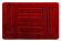 Коврик д/ванн комн 50*80 микрофиб Strict Geometry (red) Milardo 330M580M12