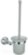 Ерш со стаканом настенный "KOLN", арт. KO91424