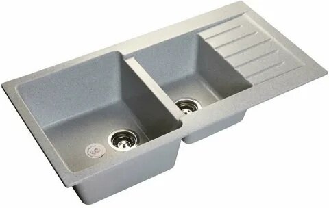 Мойка комп. GF Practic GF-P980КL (973х503) сер  310 2 секц 