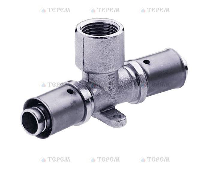 Пресс Тройник с крепеж.16х1/2ВРх16 арт.109.48.51.6 