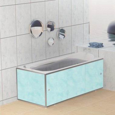 Экран под ванну &quot;Премиум А&quot;  1,7м  облака голубые 