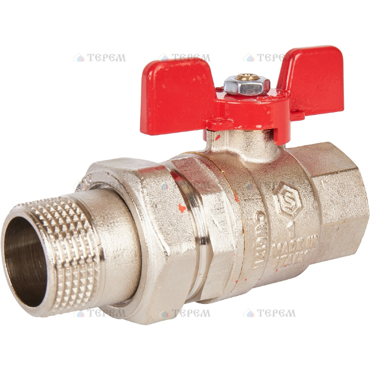 STOUT SVB-17.25 Кран шар. 1 ГШБ-Американка Красн. SVB-1007-000025 